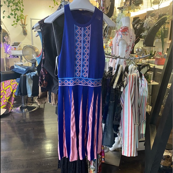 NWT- Versace pleated dress - Picture 2 of 9